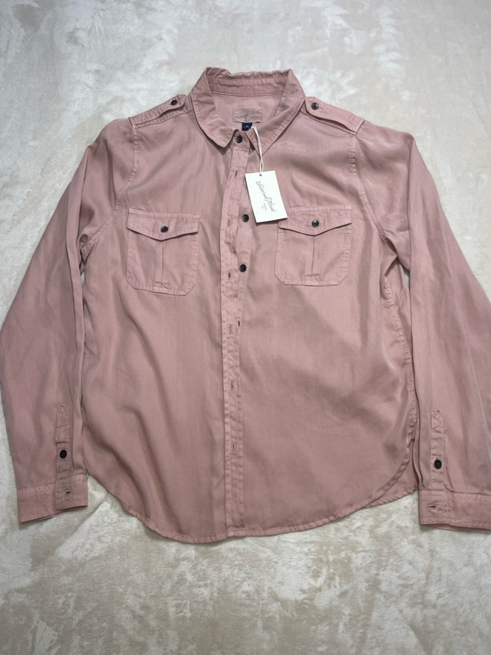 NWT Universal Thread Pink Lyocell Button Down Shirt Men’s Medium